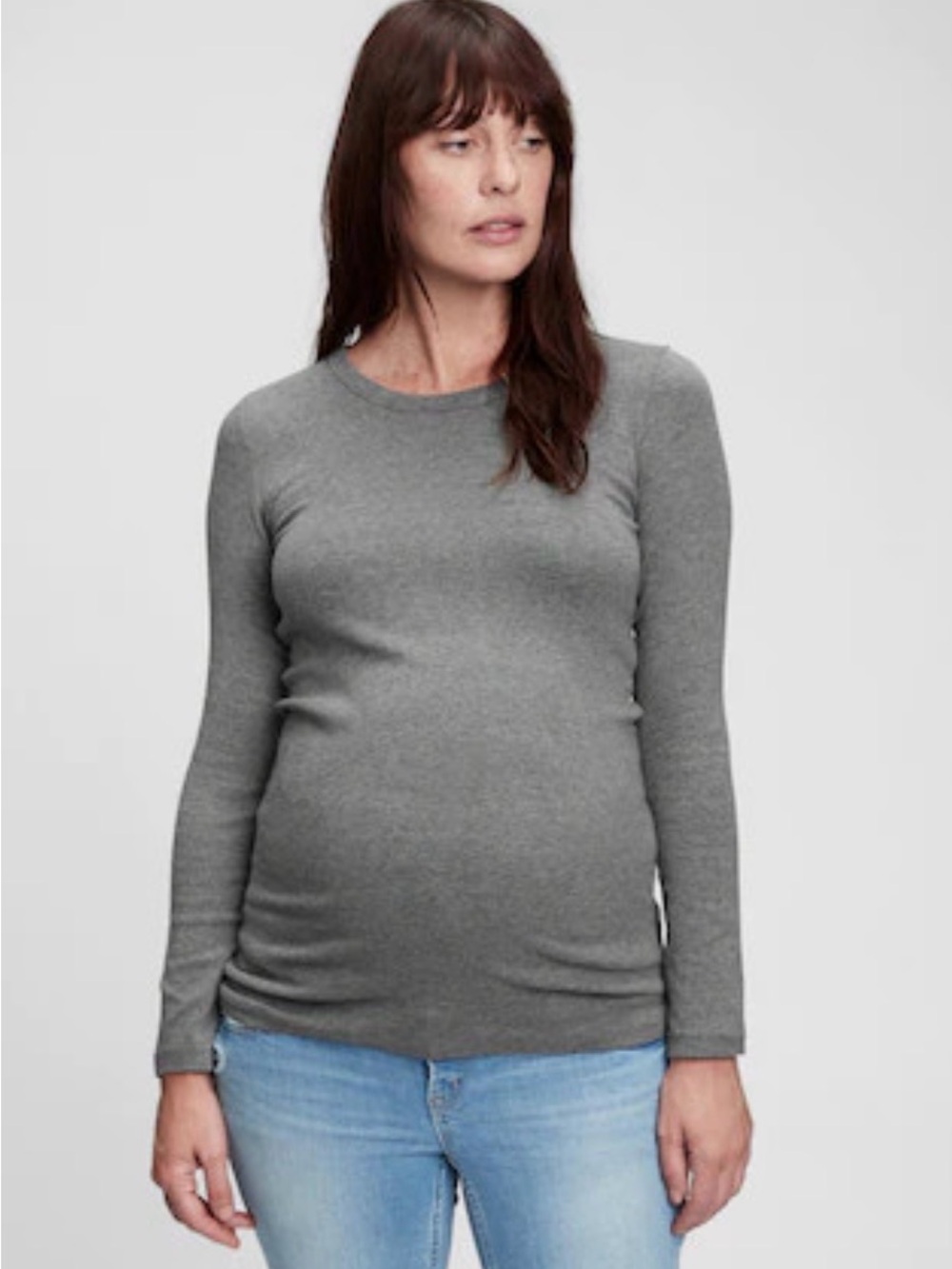Gap Long-Sleeve maternity tee - Gray